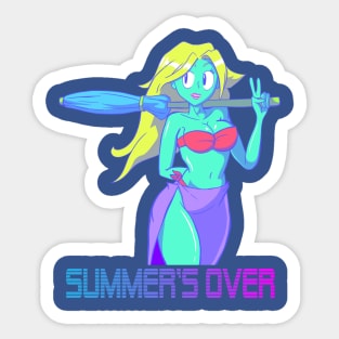 Summer's over Sticker